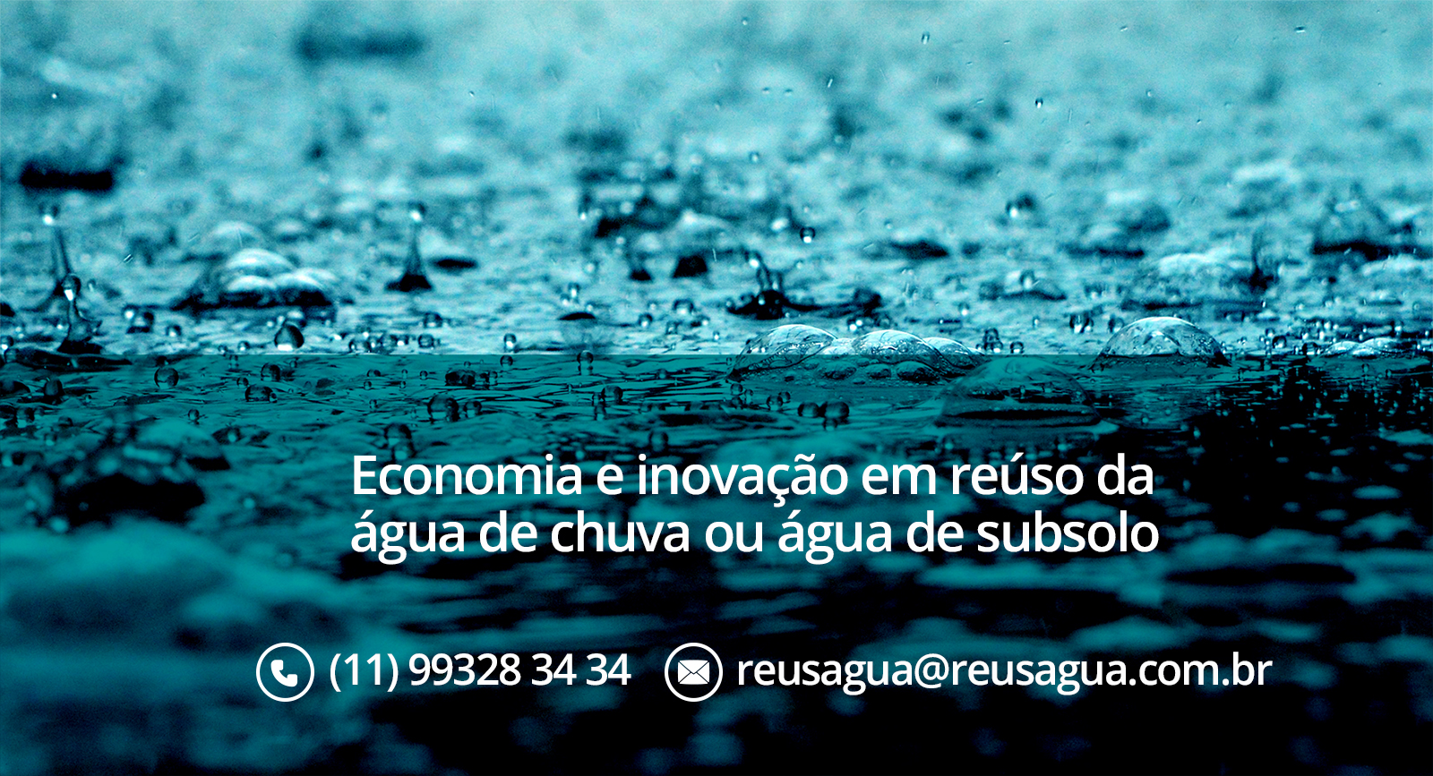 Economia e inovação em reúso da água de chuva ou água de subsolo Economia e inovação em reúso da água de chuva ou água de subsolo